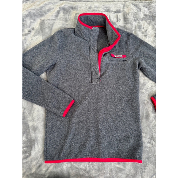 Columbia PFG Women’s Harbor-side Pullover Quartersnap Size XS Pink and Grey - Picture 1 of 8